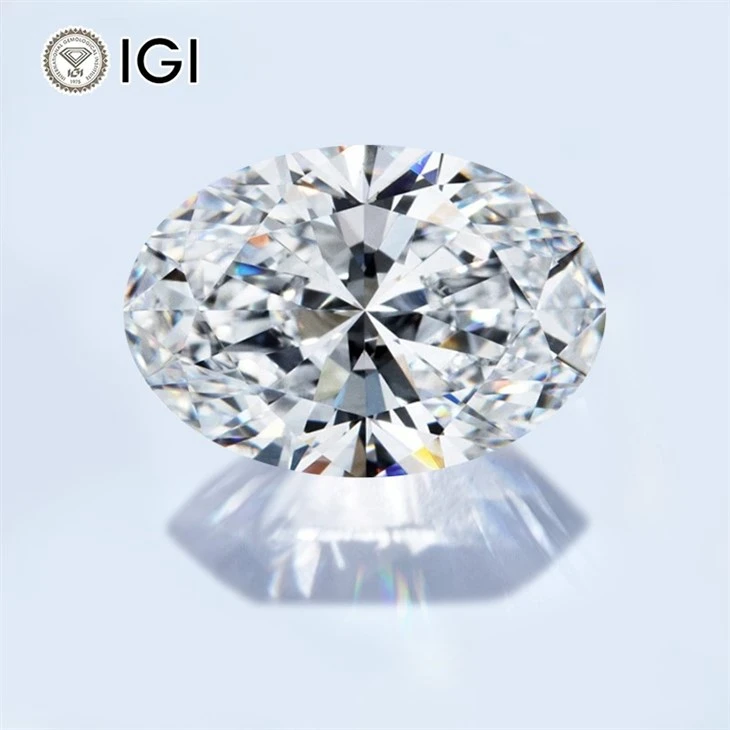 2 Carat Lab Grown Diamond Oval With IGI Certificate