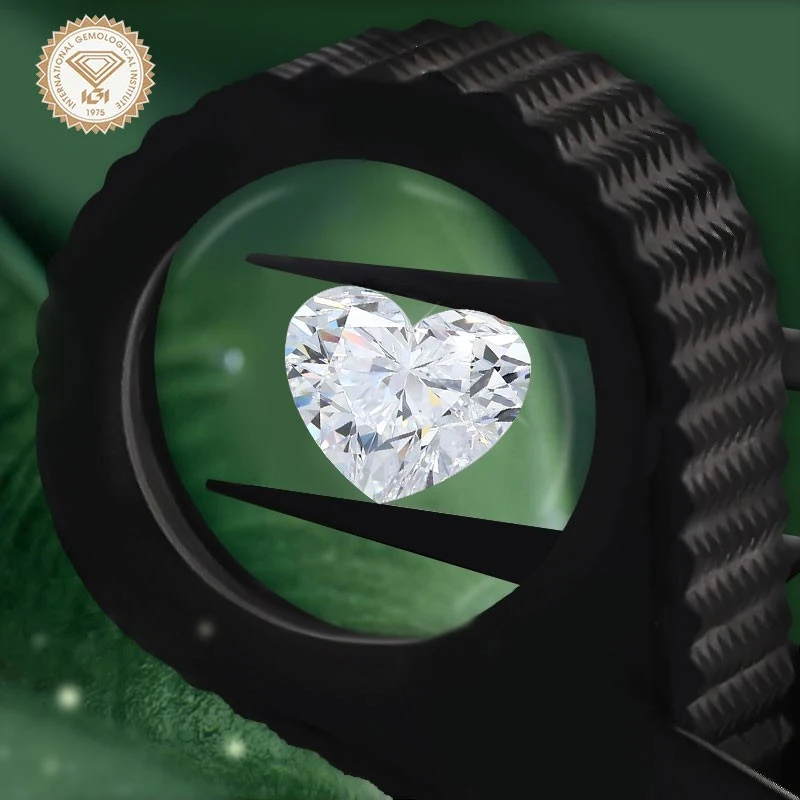 Heart Shaped Lab Diamond With IGI Certificate