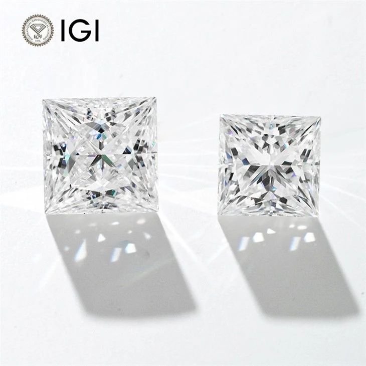 Princess Cut IGI Certified Lab Grown Diamond